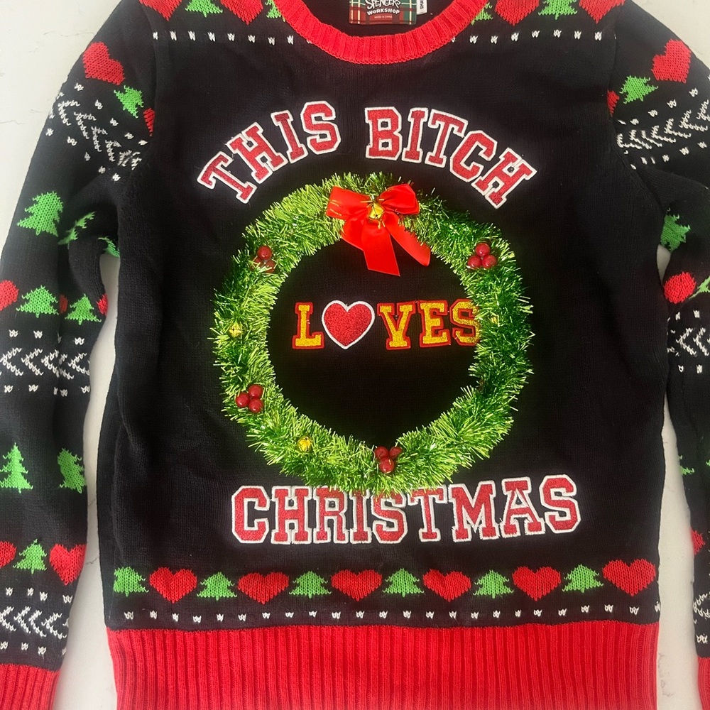❌SOLD This B Loves Christmas Light Up Sweater